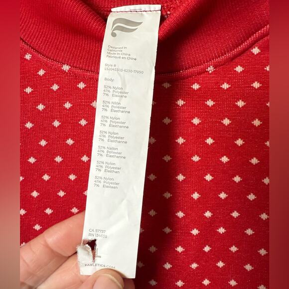 Fabletics Holly Fair Isle Seamless Long-Sleeve Athletic Sweater Top Large - Picture 6 of 7